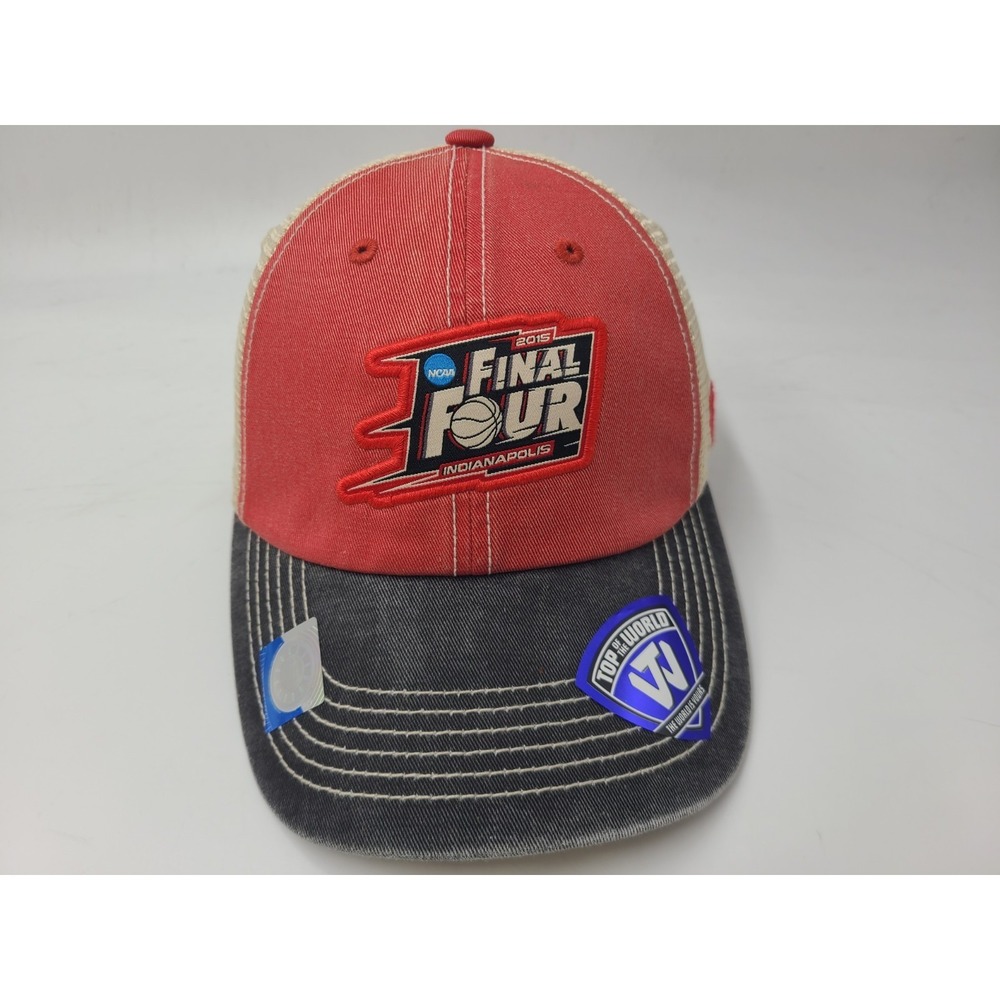 Final Four 2015 Top of the‎ World Mesh Trucker Snapback Hat Cap NCAA Red Black
